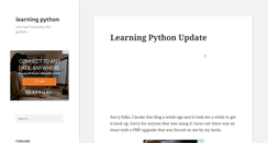 Desktop Screenshot of learningpython.com