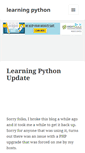 Mobile Screenshot of learningpython.com