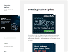 Tablet Screenshot of learningpython.com